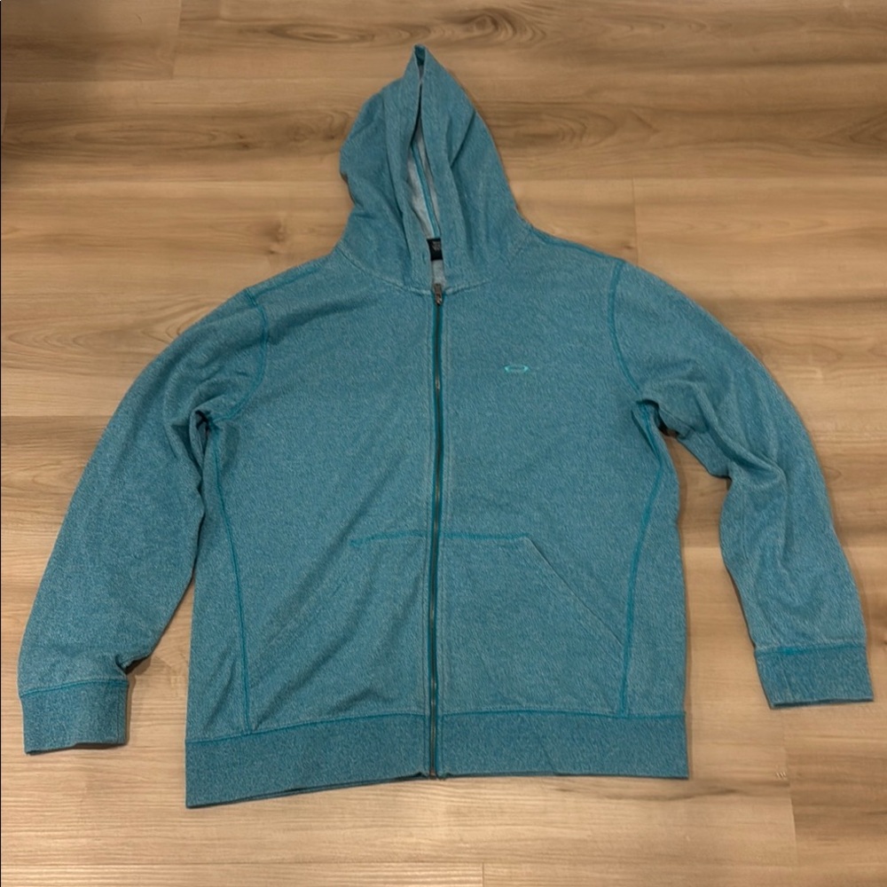 Men's Teal Blue XL Oakley Hoodie Sweater
